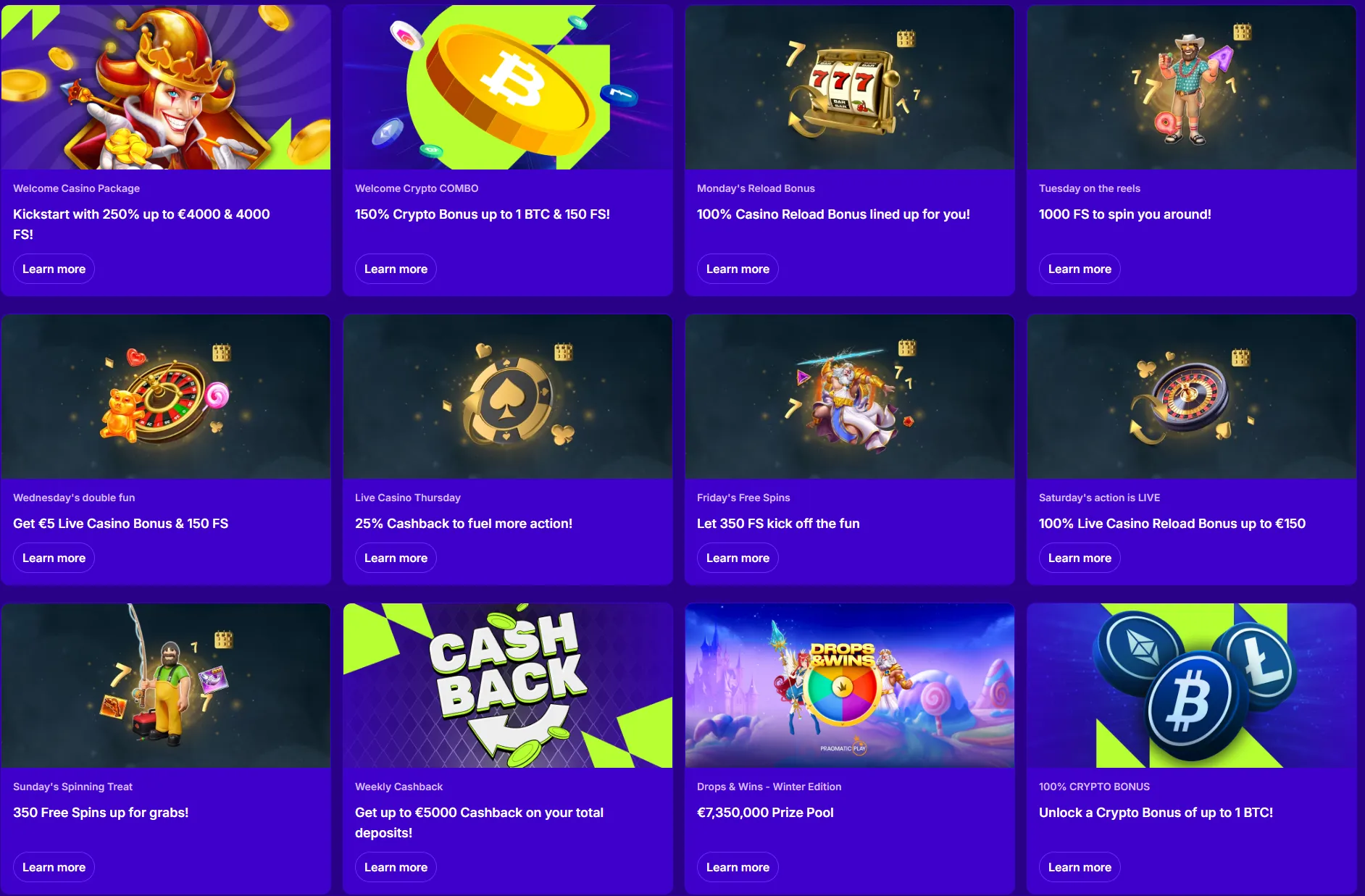 Betoranje Casino promoties en casino bonussen